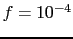 $ f = 10^{-4}$