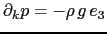 $\displaystyle = - \int\limits_D \frac{p}{e_3} \partial_t e_3 \; \;dv - \int\limits_D \rho   g   w \;dv + \int\limits_D \rho   g   \partial_t z \;dv$