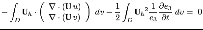 $\displaystyle f+\frac{1} {e_1 e_2 } \left( v \frac{\partial e_2 } {\partial i} ...
...2u} \right] -\overline u^{ j+1/2} \delta_{j+1/2} \left[ e_{1u} \right] \right)$