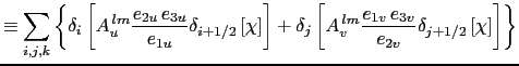 $\displaystyle \int\limits_D \nabla_h \cdot \Bigl[ \nabla_h \left( A^{ lm}\;\ch...
...gr] dv = \int\limits_D \nabla_h \cdot \nabla_h \left( A^{ lm}\;\chi \right) dv$