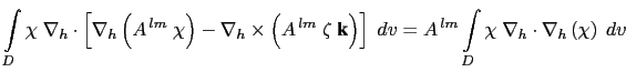 $\displaystyle \equiv \sum\limits_{i,j,k} - \left\{ \frac{e_{2u} e_{3u}} {e_{1u...
.../2} \left[ \chi \right] \delta_{j+1/2} \left[ 1 \right] \right\} \quad \equiv 0$