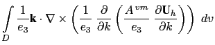 $\displaystyle \equiv - \sum\limits_{i,j,k} \left( \frac{A_u^{ vm}} {e_{3uw}} \...
...\delta_{k+1/2} \left[ v \right] \right)^2\; e_{1v} e_{2v} \right) \quad \leq 0$