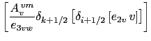 $\displaystyle \equiv \sum\limits_{i,j,k} \zeta \;e_{3f} \biggl\{ \biggr. \quad \frac{1} {e_{3v}} \delta_k$