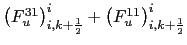 $\displaystyle {\mathbb{F}_u}_{i_p}^{k_p} (\rho)=-\alpha _i^k {\:}_i^k {\mathbb{F}_u}_{i_p}^{k_p} (T) + \beta_i^k {\:}_i^k {\mathbb{F}_u}_{i_p}^{k_p} (S)=0$