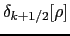 $ \delta_{k+1/2}[\rho]$